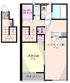 シュタール ヒュッテA棟【2階】の間取り
