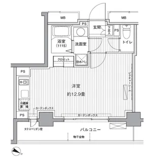 ヒューリックレジデンス茗荷谷【3階】の間取り