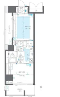 ZOOM目黒かむろ坂【6階】の間取り