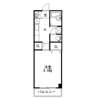 タウンアローズ86【3階】の間取り