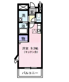 オーシャンサニー【1階】の間取り