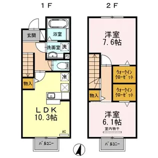 プランドール鳴尾の間取り