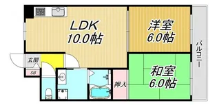 ベルメゾン若王寺【1階】の間取り
