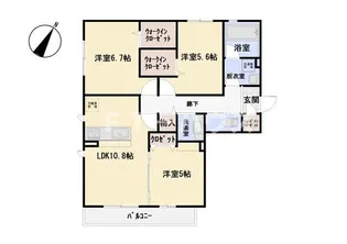 フェリーチェ【3階】の間取り