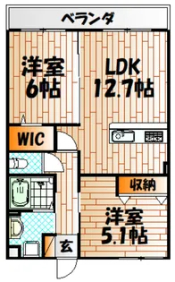 CITRUS TREE【3階】の間取り