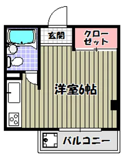 マンションシャトロー【1階】の間取り