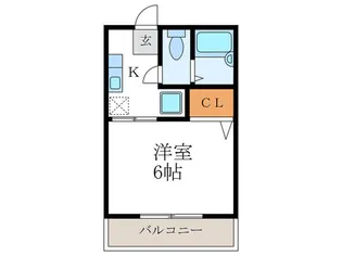 フォ-ブル嵯峨【2階】の間取り
