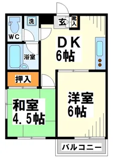 武蔵ハイツI【1階】の間取り