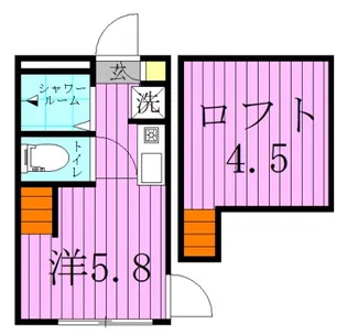 Musa北千住【2階】の間取り