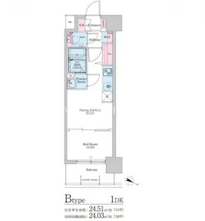 BPRレジデンス天満橋【9階】の間取り