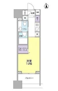 パークフラッツ中目黒【4階】の間取り