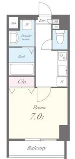 ミラージュエヴァン【2階】の間取り