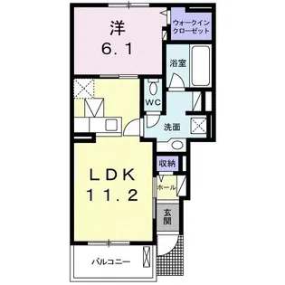 サンライズ C【1階】の間取り