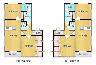 グランディールA棟【1階】の間取り
