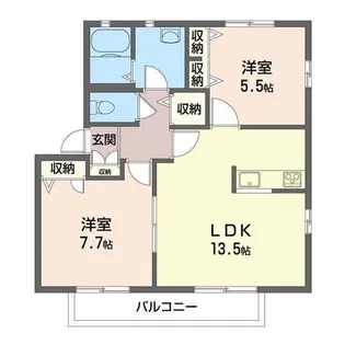 ラズベリー【2階】の間取り