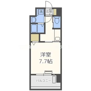 アール大阪リュクス【4階】の間取り