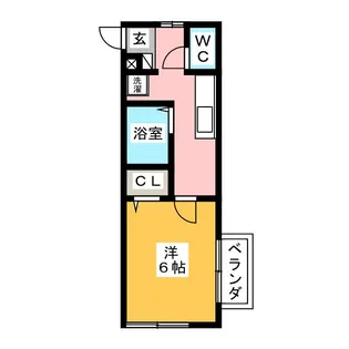 ハッピーハウス【1階】の間取り