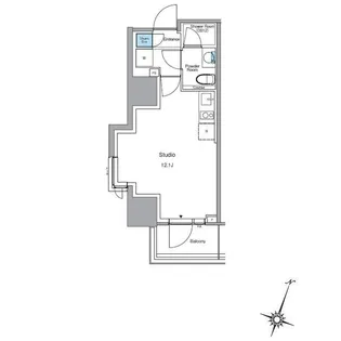 ルフォンプログレ渋谷ヒルトップ【10階】の間取り