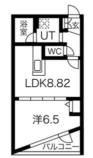 RIVERSIDE TASK KASUGA(リバーサイドタスク春日)【1階】の間取り