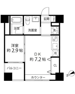 ハイリーフ上野【10階】の間取り