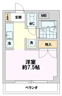 リベルテ八王子【3階】の間取り