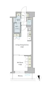 BRILLIA IST 池尻大橋 ブリリアイスト池尻大橋【6階】の間取り