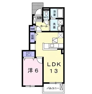 ボナールII【1階】の間取り