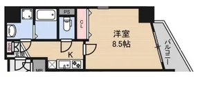 アドバンス難波レーヴ【14階】の間取り