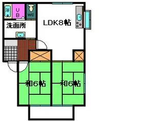 モンテ・アルデア【2階】の間取り