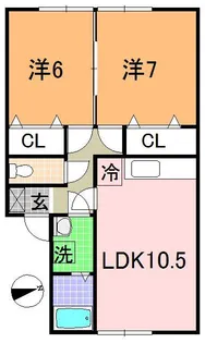 ハイセレールセレブA【2階】の間取り