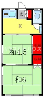 岡本荘【2階】の間取り