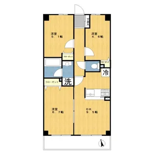 メゾンアコール鷺沼【2階】の間取り