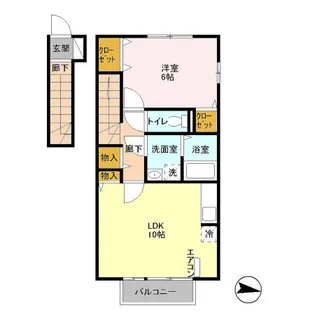 オルデ【2階】の間取り