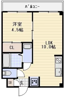 足立グランドハイツ【2階】の間取り