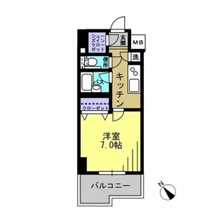 エスティメゾン川崎II【4階】の間取り