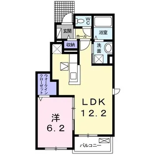 リベルテII・2号館【1階】の間取り