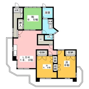 アーバンコートビレッジ【3階】の間取り