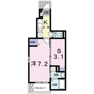 アンジュ【1階】の間取り