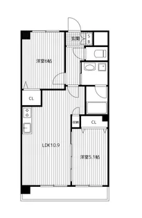 エルミタージュ横浜ベイ【3階】の間取り