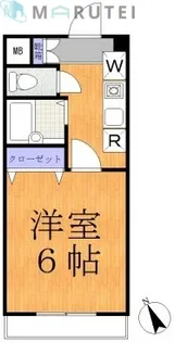 第二静和コーポ【4階】の間取り