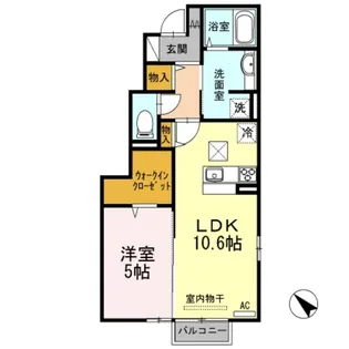 コンフォルト【1階】の間取り