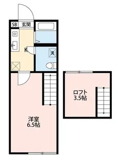 メゾンスーリール弐番館【2階】の間取り