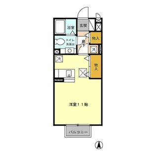 ジュネス【1階】の間取り