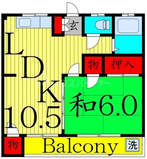泉ハイツ【3階】の間取り