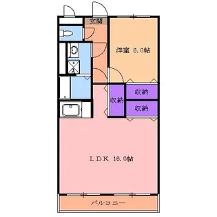 大島マンション1【4階】の間取り
