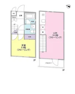 シルバラード広尾【2階】の間取り