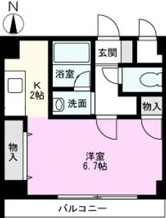 サニー・ヴィレッジ【2階】の間取り