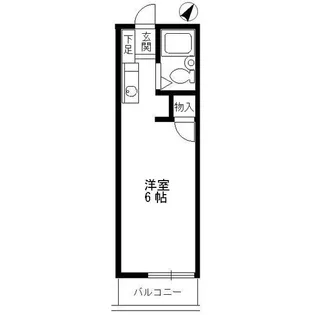 コーポけやき【2階】の間取り
