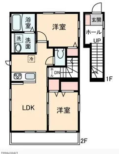 メゾン・ジラソーレ【1階】の間取り