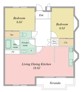 成瀬マンション【3階】の間取り